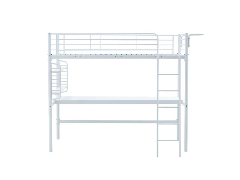 DOLCE poschodová posteľ s písacím stolom, biela