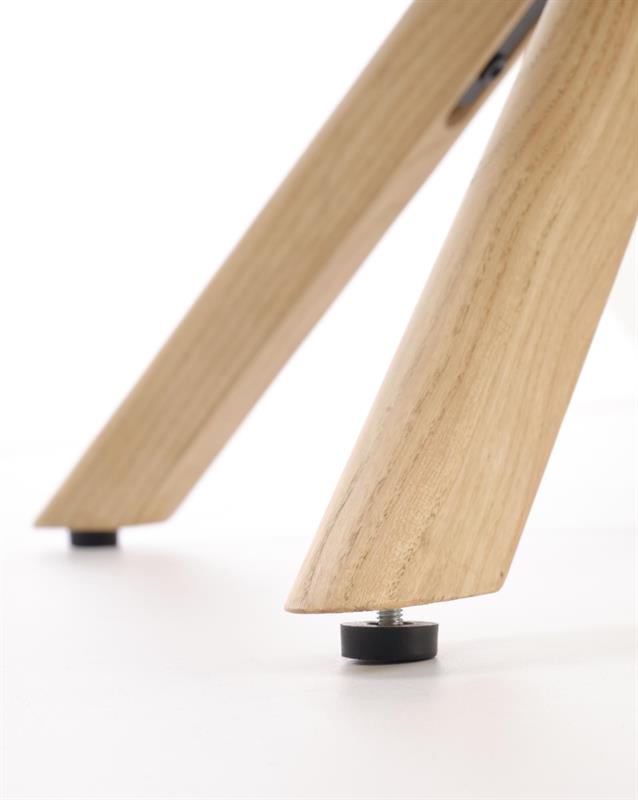 K585 jedálenská stolička, tmavobéžová/dub prírodný