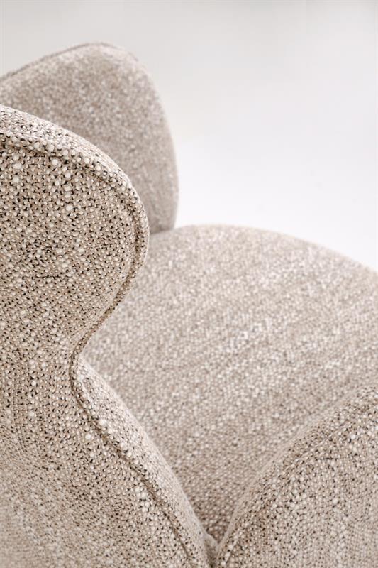 K585 jedálenská stolička, tmavobéžová/dub prírodný