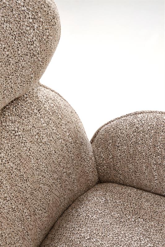 K585 jedálenská stolička, tmavobéžová/svetlý orech