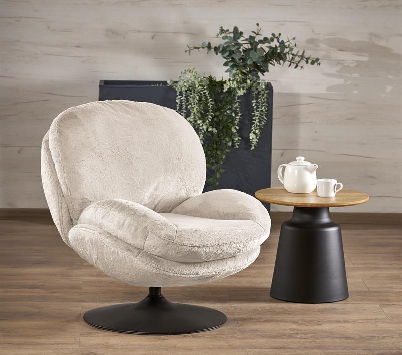 SHELL relaxačné kreslo, krémové