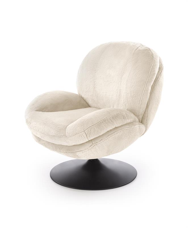 SHELL relaxačné kreslo, krémové