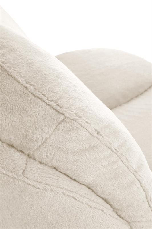 SHELL relaxačné kreslo, krémové