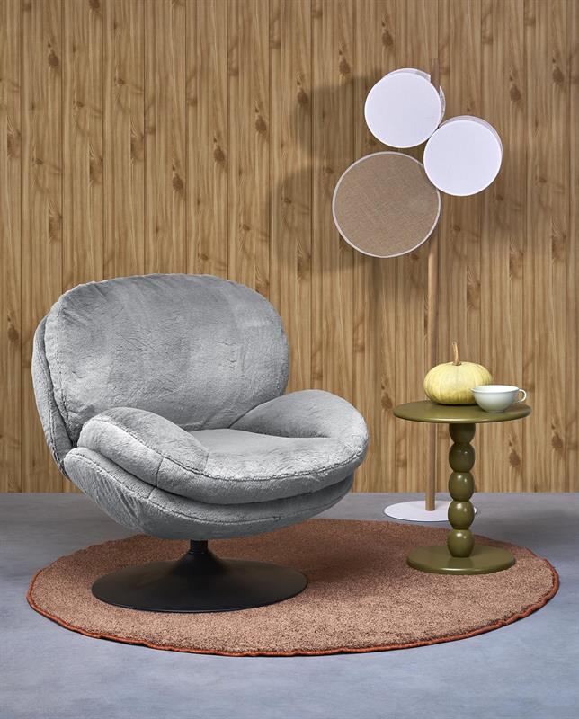 SHELL relaxačné kreslo, sivé