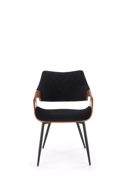 K586 jedálenská stolička, orech/čierna