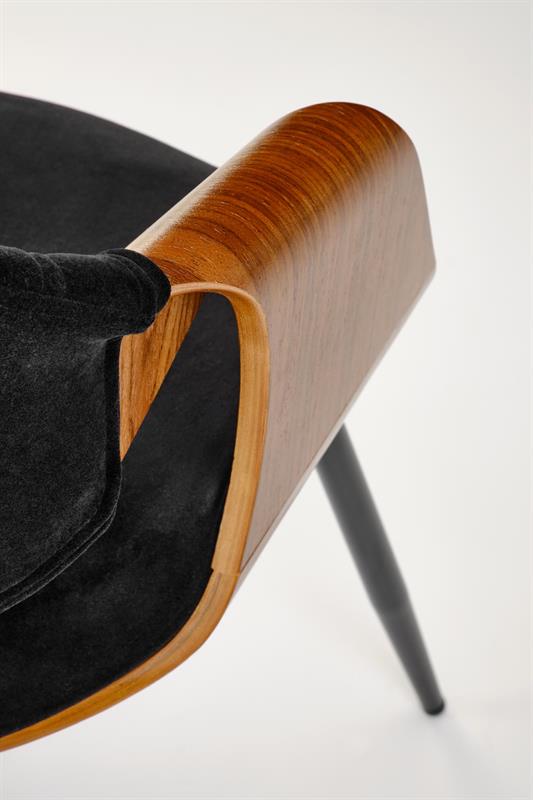 K586 jedálenská stolička, orech/čierna