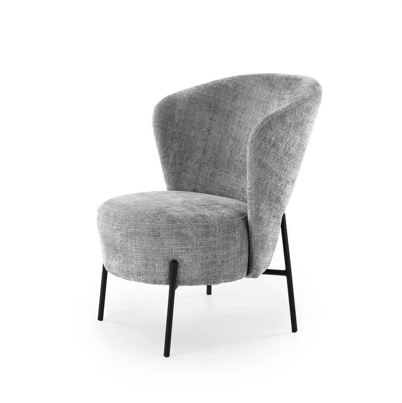 CEZAR relaxačné kreslo, sivé