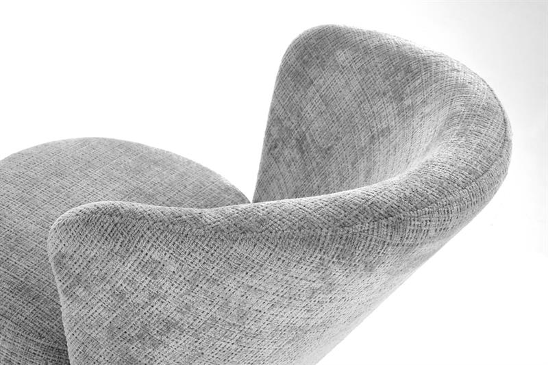 CEZAR relaxačné kreslo, sivé