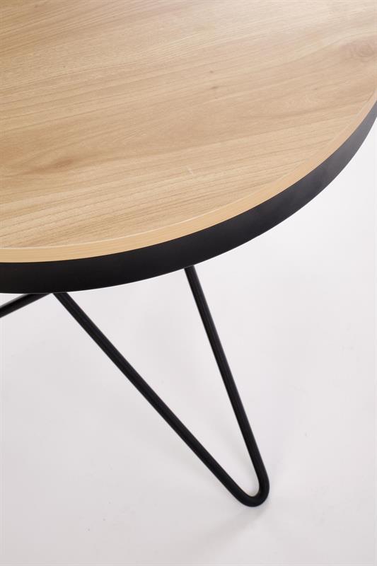 LEILA konferenčný stolík, prírodný/čierny