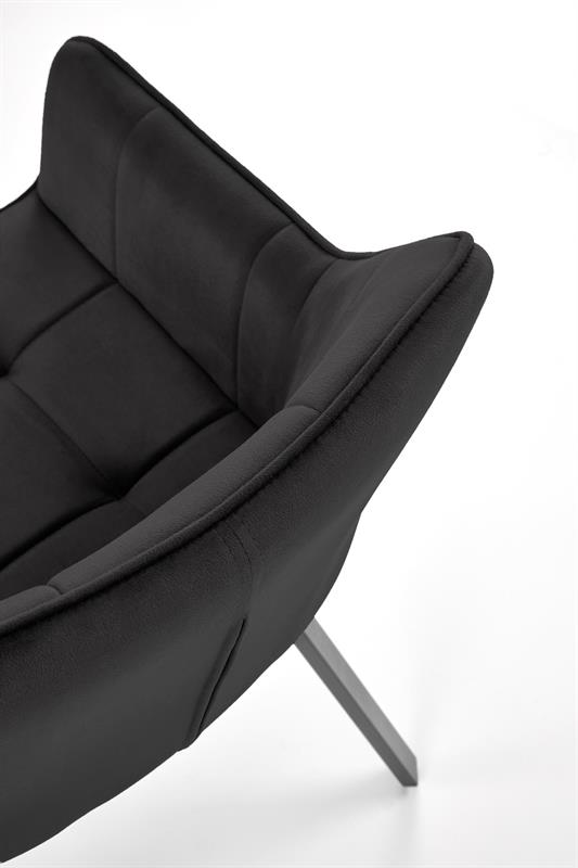 K588 jedálenská stolička, čierna