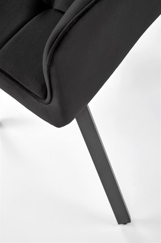 K588 jedálenská stolička, čierna