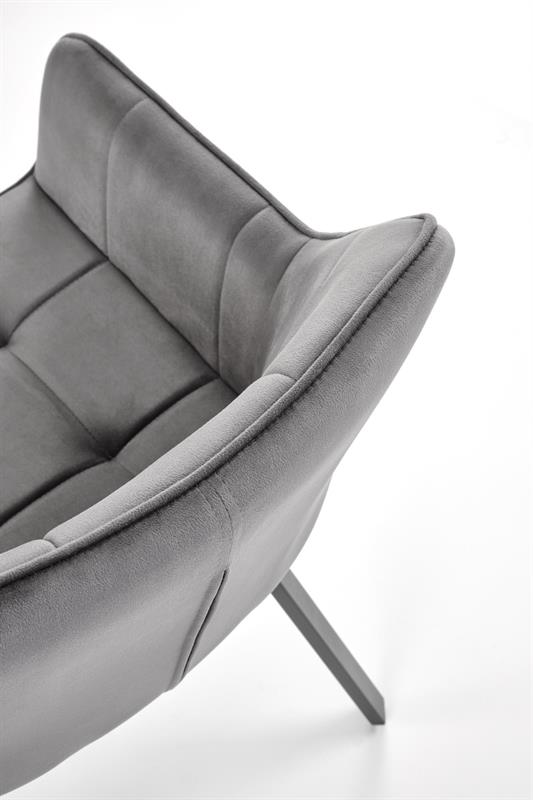 K588 jedálenská stolička, sivá