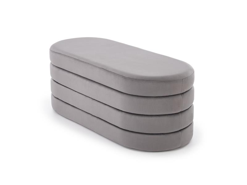 CALPI lavica s úložným priestorom, sivá