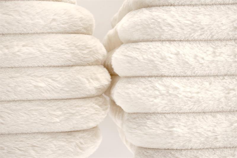 FIDO súprava 2 taburetov, krémová / zlatá