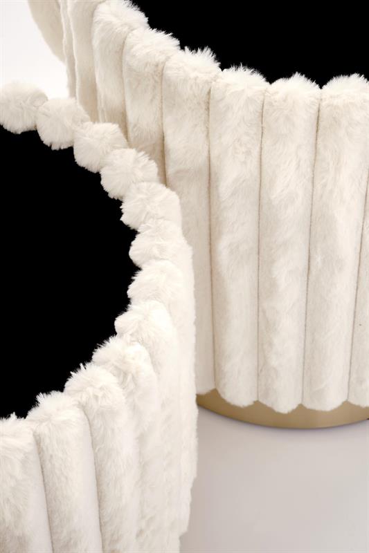 FIDO súprava 2 taburetov, krémová / zlatá