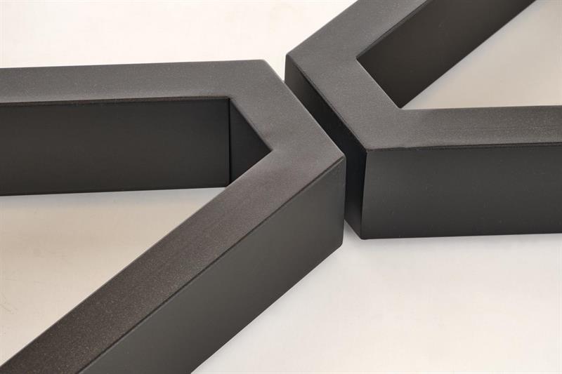 MASSIVE 2 jedálenský stôl 160-250x90cm, dýha svetlý dub/kov čierny