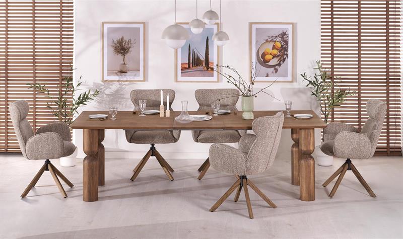 MELTON jedálenský stôl rozkladací 200-300x101x76 cm, svetlý orech