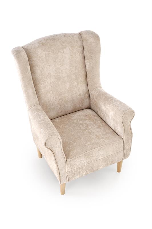 HERMES relaxačné kreslo, béžové (látka Markos 14)