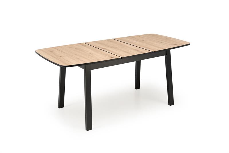 BARRIL rozkladací jedálenský stôl, dub artisan/čierna