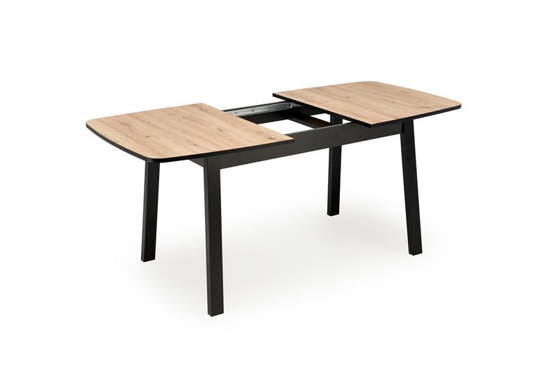 BARRIL rozkladací jedálenský stôl, dub artisan/čierna
