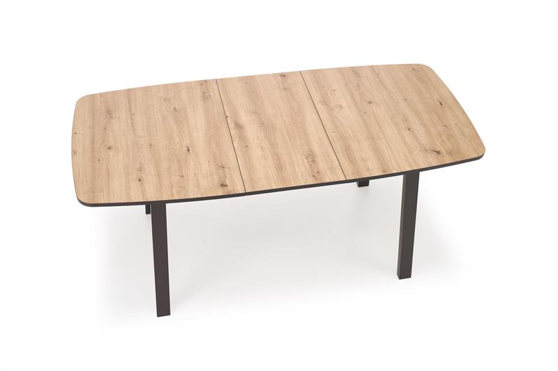 BARRIL rozkladací jedálenský stôl, dub artisan/čierna