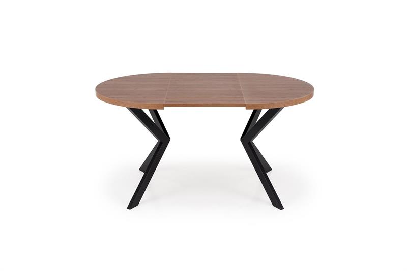 PERONI jedálenský rozkladací stôl  100(250)x100x75cm , orech/ čierna