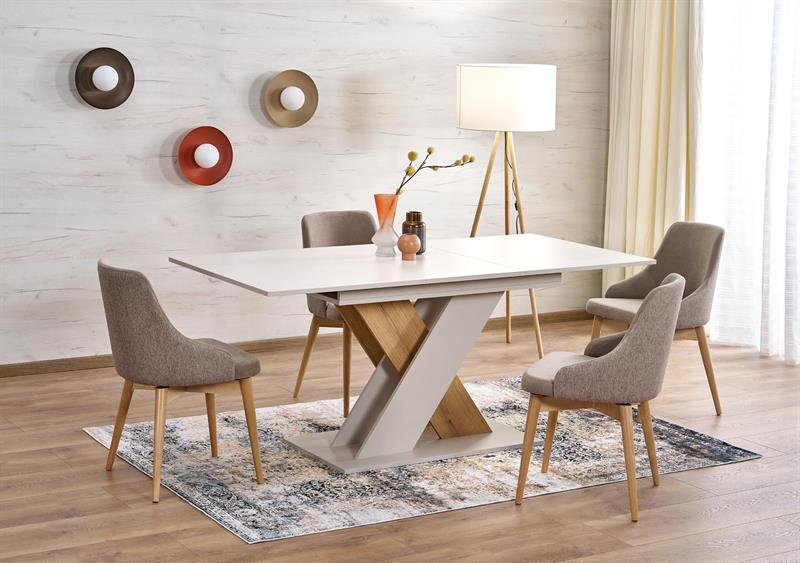 XARELTO rozkladací jedálenský stôl, kašmír/dub cremona