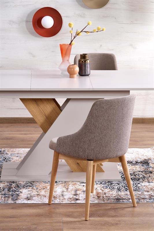 XARELTO rozkladací jedálenský stôl, kašmír/dub cremona