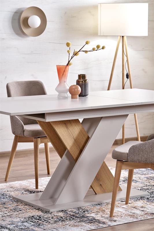 XARELTO rozkladací jedálenský stôl, kašmír/dub cremona