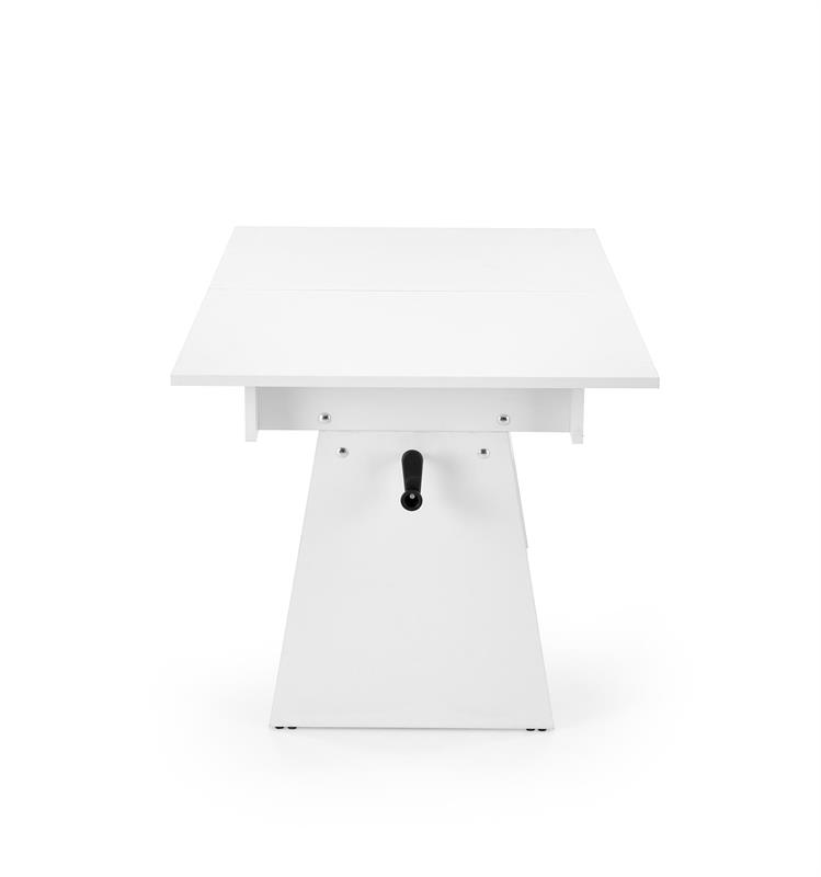 ERIKA výškovo nastaviteľný konferenčný stolík, biely