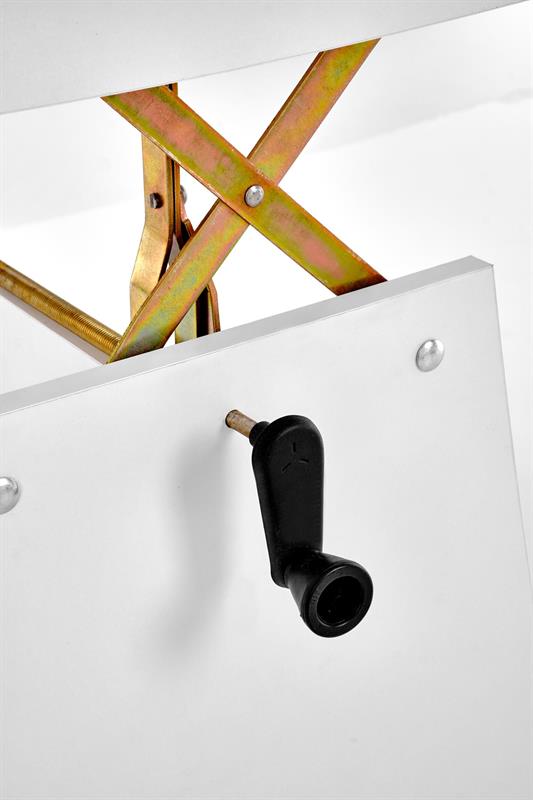 ERIKA výškovo nastaviteľný konferenčný stolík, biely