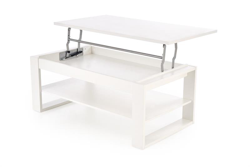 BETTY konferenčný stolík, 120/65-92/50-72 cm, biela