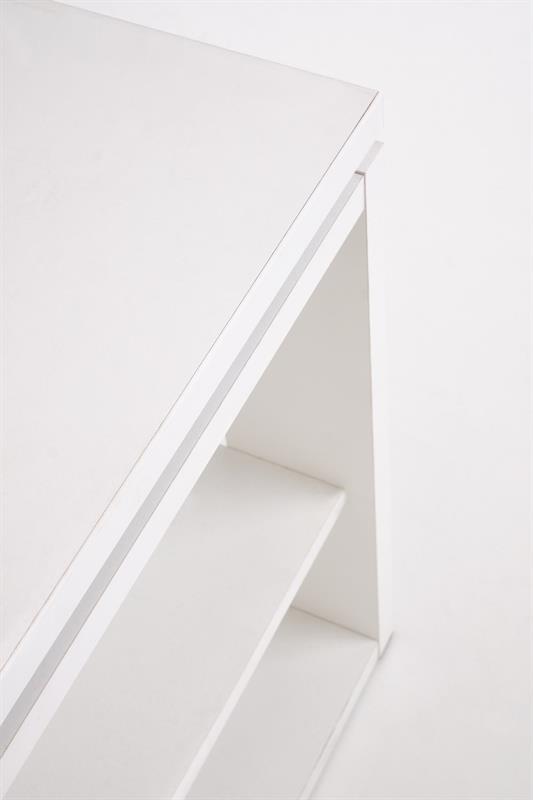 BETTY konferenčný stolík, 120/65-92/50-72 cm, biela