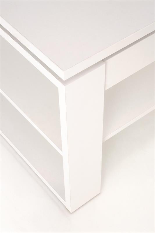 BETTY konferenčný stolík, 120/65-92/50-72 cm, biela