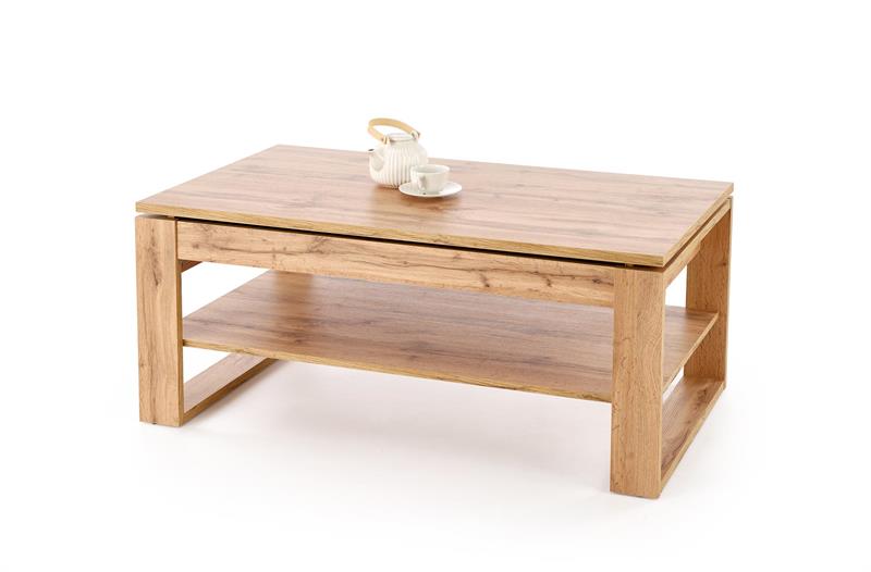 BETTY konferenčný stolík, 120/65-92/50-72 cm, dub artisan 