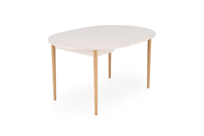 PIVOT jedálenský stôl rozkladací 102-142x102x75, kašmír/ prírodný