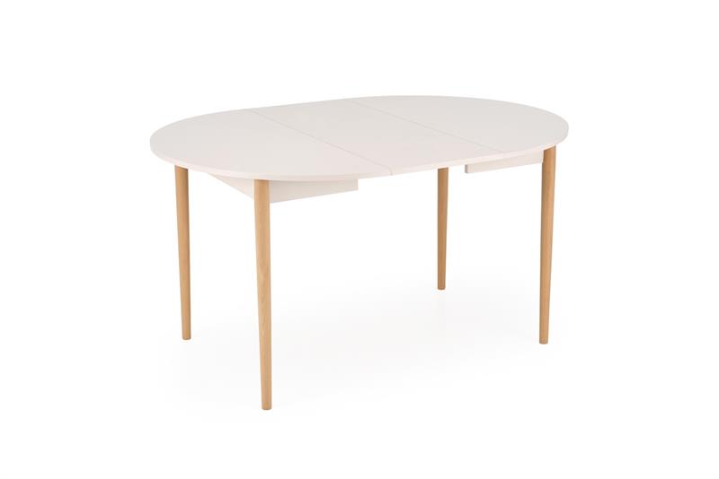 PIVOT jedálenský stôl rozkladací 102-142x102x75, kašmír/ prírodný