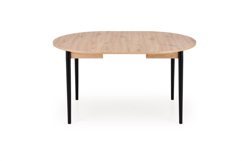 PIVOT jedálenský stôl rozkladací 102-142x102x75, dub artisan/ čierna