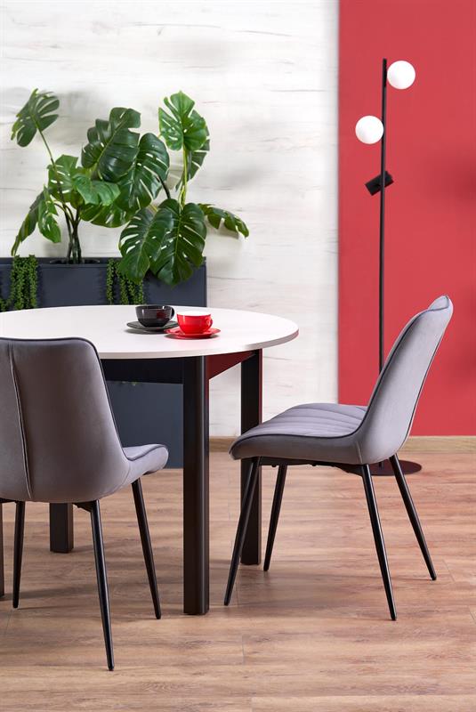 RINGO jedálenský stôl, 102(142)/102/76 cm, MDF dyha kašmír/ čierny