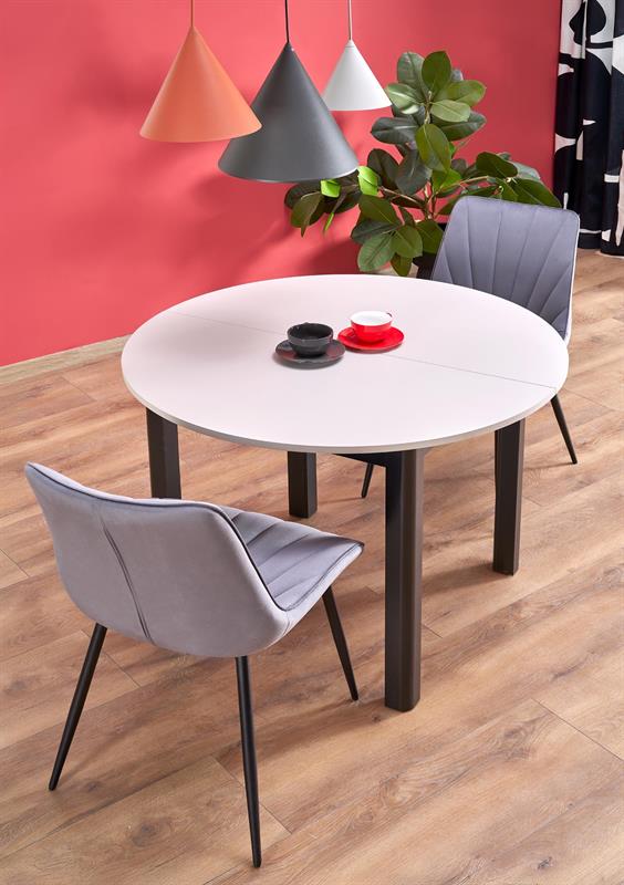 RINGO jedálenský stôl, 102(142)/102/76 cm, MDF dyha kašmír/ čierny