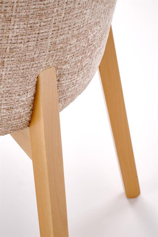 BASSO stolička jedálenská, prírodná/ látka cremona14