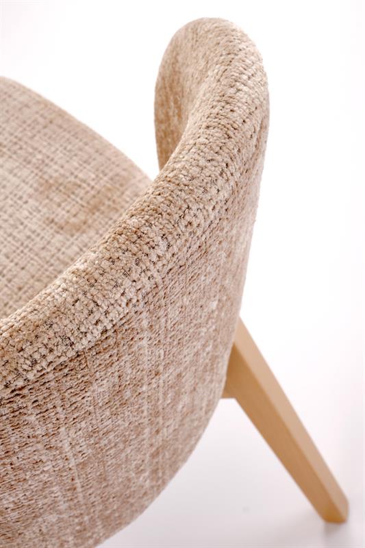 BASSO stolička jedálenská, prírodná/ látka cremona14