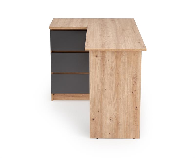 BEGA písací stolík, dub artisan/grafit