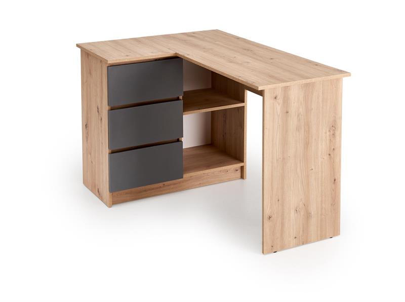 BEGA písací stolík, dub artisan/grafit