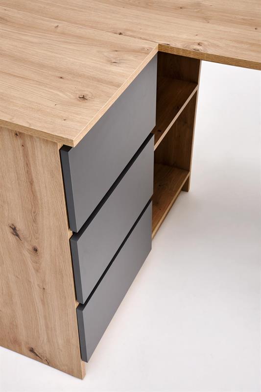 BEGA písací stolík, dub artisan/grafit