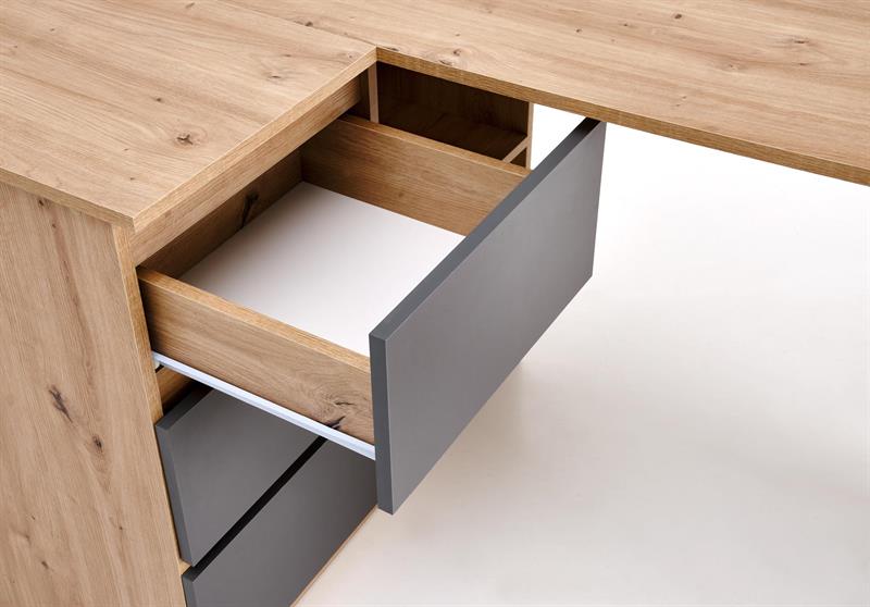 BEGA písací stolík, dub artisan/grafit