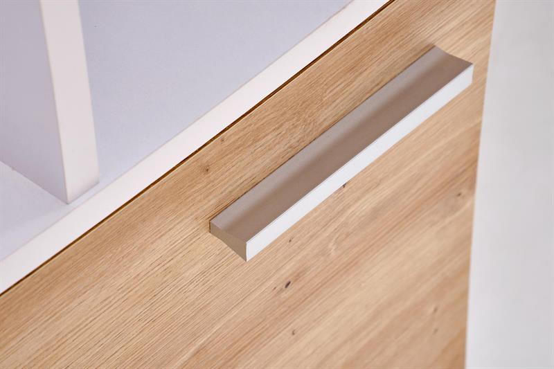 MISO písací stolík, biely/dub artisan