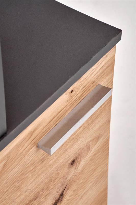 MISO písací stolík,grafit/dub artisan