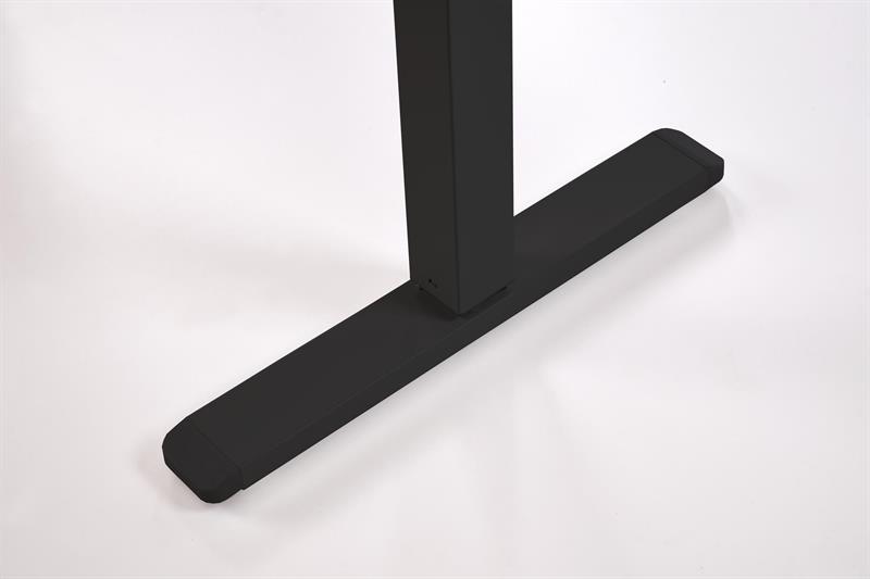 B54 výškovo nastaviteľný písací stôl, biely/čierny