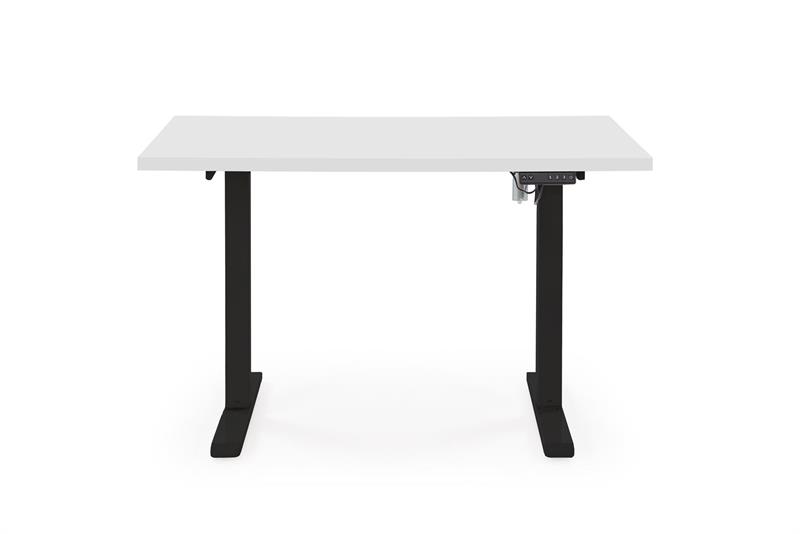 B54 výškovo nastaviteľný písací stôl, biely/čierny